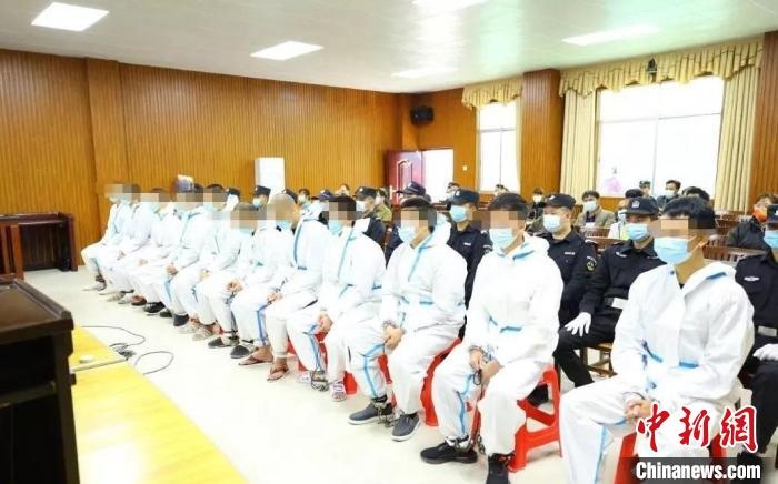 圖為庭審現(xiàn)場?！|蘭法院 攝