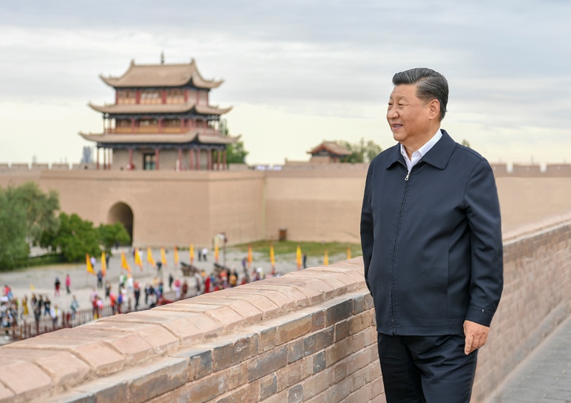 2019年8月20日，習(xí)近平總書記來到嘉峪關(guān)關(guān)城，登上城樓察看關(guān)城整體面貌，聽取河西走廊長城、關(guān)隘歷史文化情況介紹。