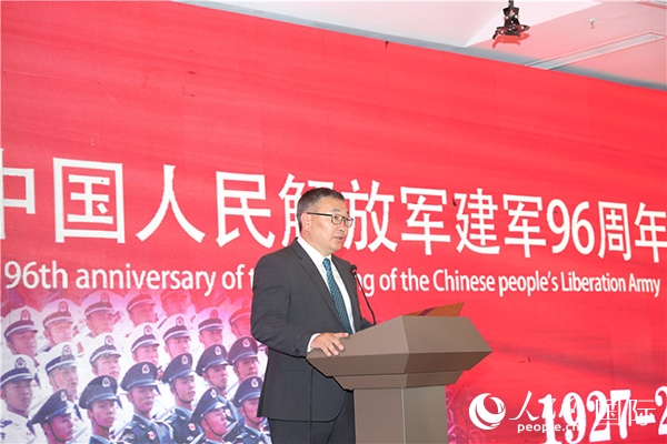 蒙古國國防部副部長瑪格奈致辭。人民網(wǎng)記者 霍文攝J