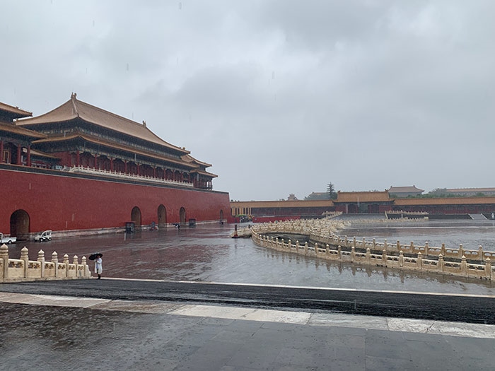 雨中故宮。人民網(wǎng)記者劉微 攝