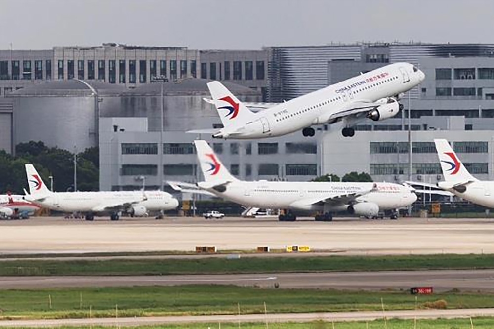 2023年8月2日，東航第二架國產(chǎn)C919大型客機(jī)執(zhí)飛滬蓉空中快線。