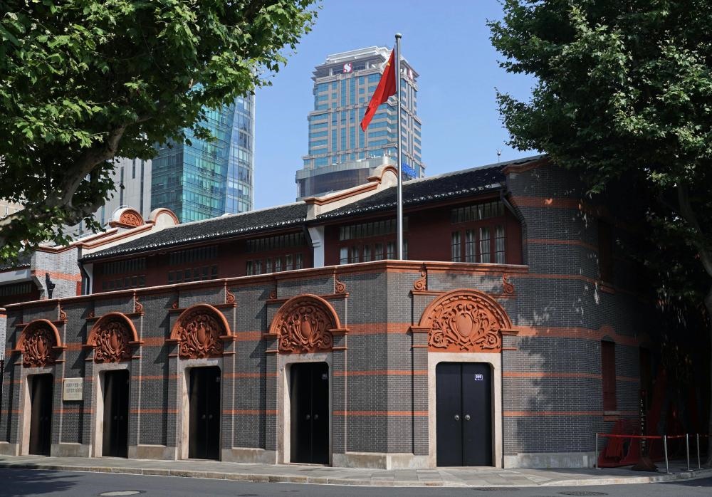 2023年6月9日拍攝的中共一大會址外景。新華社記者 劉穎 攝