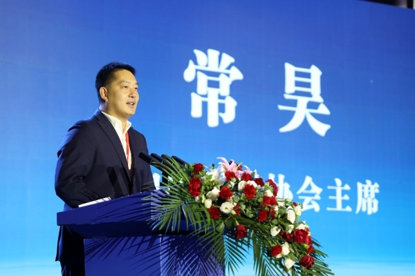中國圍棋協會主席常昊致辭。人民網記者 李乃妍攝