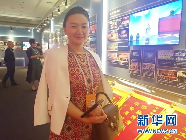 英國川商聯(lián)合總會會長宋汶栗。新華網(wǎng)記者 侯強 攝