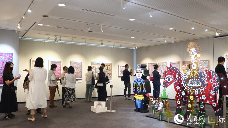 到場(chǎng)民眾觀看展覽。人民網(wǎng) 許可攝
