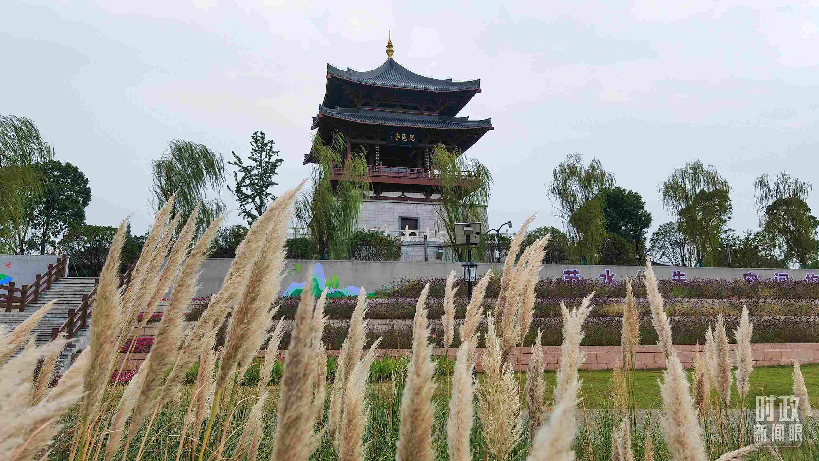 △長(zhǎng)江國(guó)家文化公園九江城區(qū)段。（總臺(tái)央視記者程鋮拍攝）