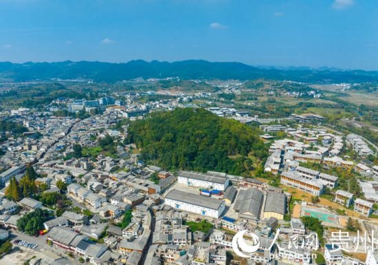 航拍舊州古鎮(zhèn)。人民網(wǎng) 陽茜攝