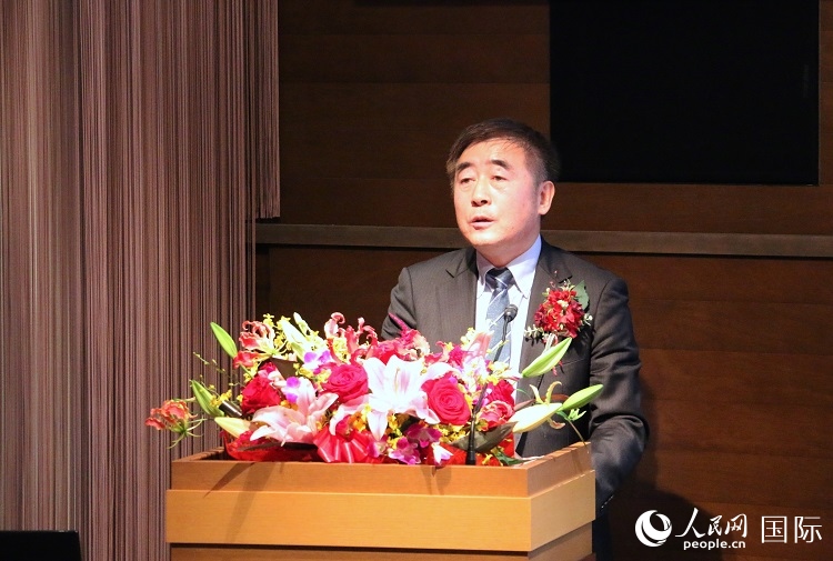 科盟會(huì)長楊克儉發(fā)表致辭。人民網(wǎng) 許可攝