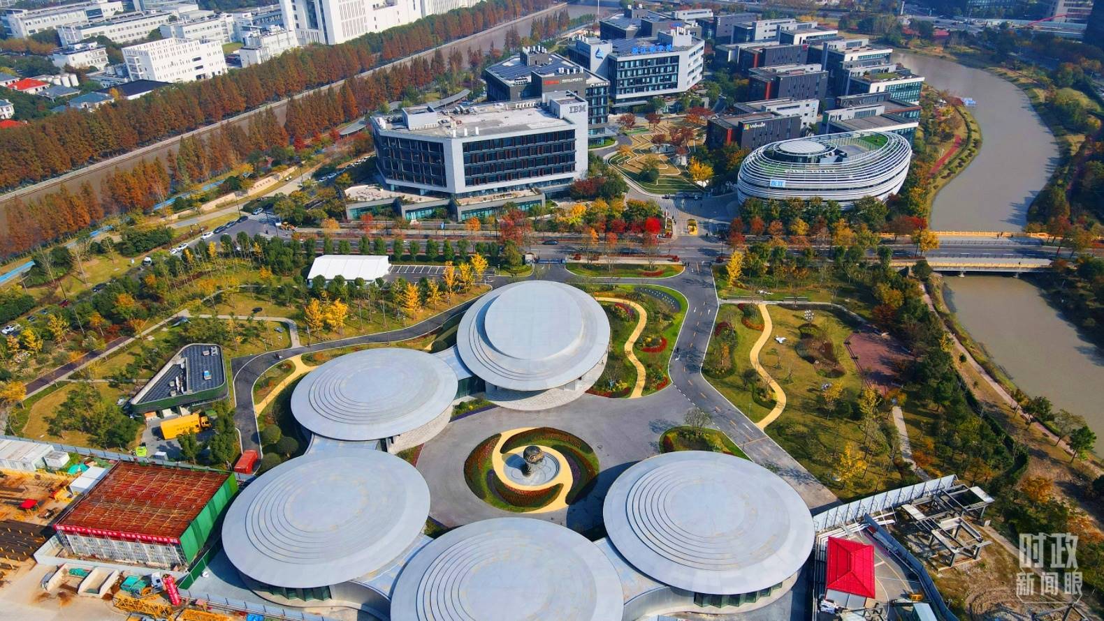 △張江科學城未來公園。（總臺央視記者范凱拍攝）