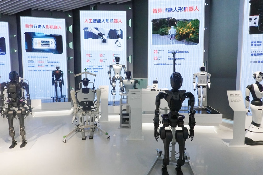 上?？萍紕?chuàng)新成果展（2023年11月28日攝）。