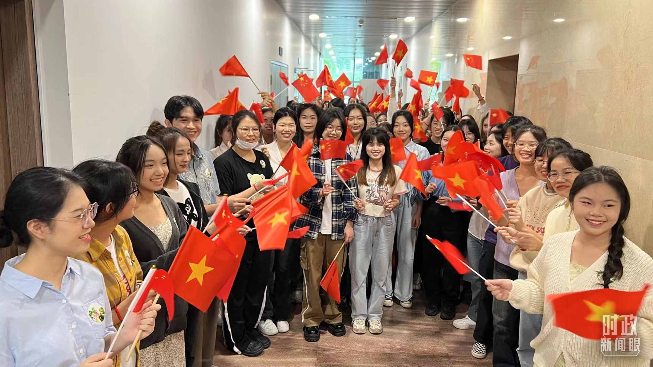 △中越青年齊聚一堂。（總臺央視記者程鋮拍攝）