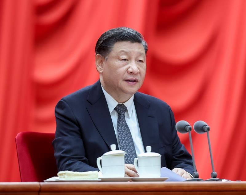 △2023年4月3日，學(xué)習(xí)貫徹習(xí)近平新時(shí)代中國(guó)特色社會(huì)主義思想主題教育工作會(huì)議在北京召開。習(xí)近平總書記出席會(huì)議并發(fā)表重要講話。