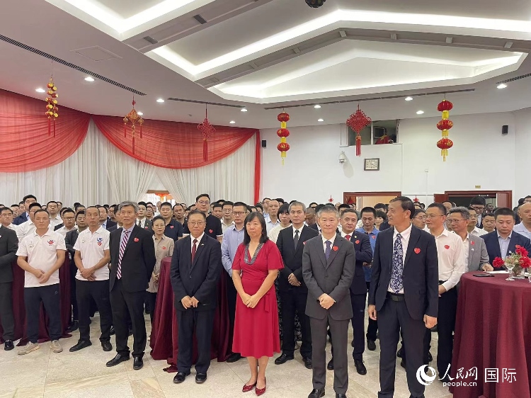 駐尼日利亞使館春節(jié)招待會現(xiàn)場。人民網(wǎng)記者 姜宣攝