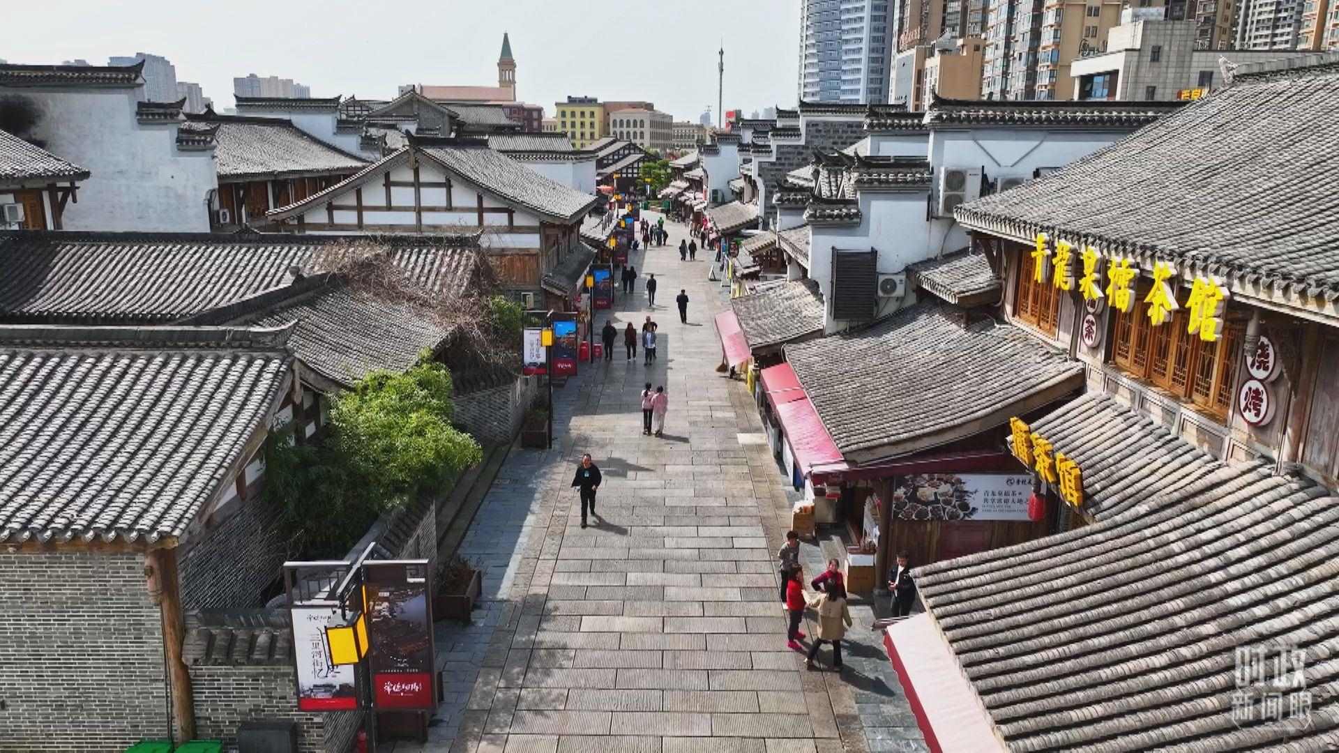 △常德河街。（總臺記者姚鵬、溫盛強拍攝）