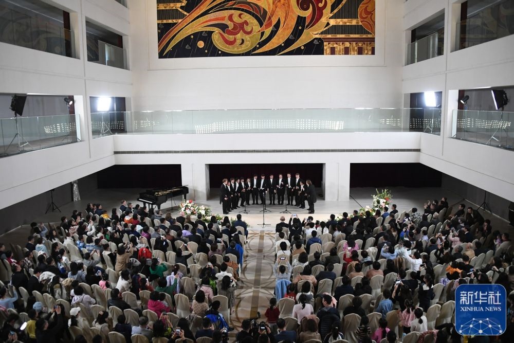 3月21日拍攝的“春暖·金融街韻律專場音樂會”現(xiàn)場。新華社記者 任超 攝
