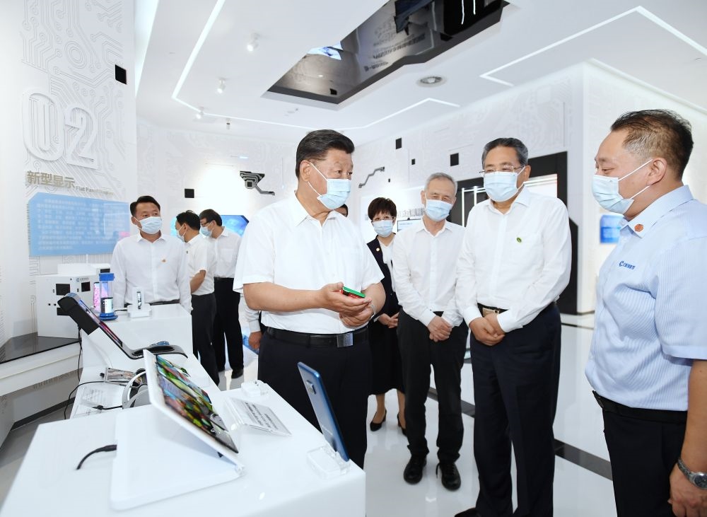 2020年8月19日下午，習近平總書記在安徽省合肥市參觀安徽創(chuàng)新館，了解安徽省科技創(chuàng)新和新興產(chǎn)業(yè)發(fā)展情況。