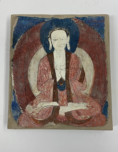 佛像壁畫殘片（暫定名）。國家文物局供圖