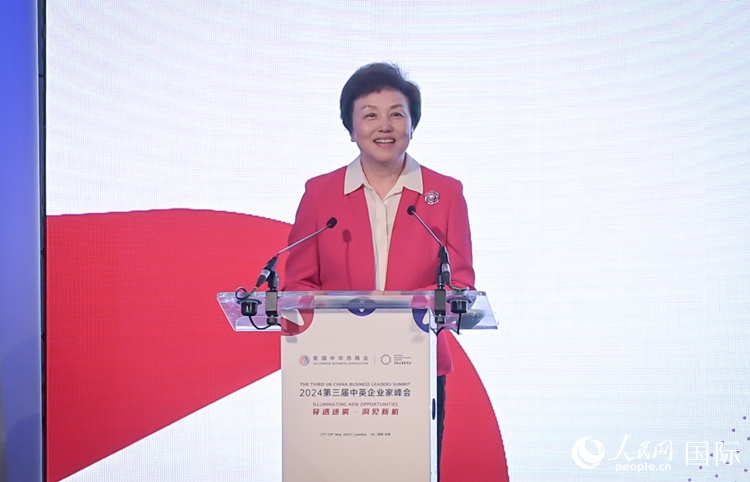 中華海外聯(lián)誼會副會長陳旭致辭。 人民網(wǎng) 郭錦標攝