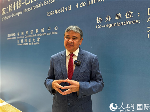 巴西社會發(fā)展部部長迪亞斯。 人民網(wǎng)記者 張榮攝