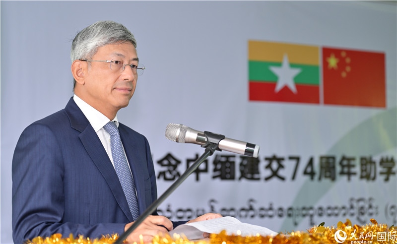 陳海大使發(fā)表致辭。人民網(wǎng)記者 謝佳君攝