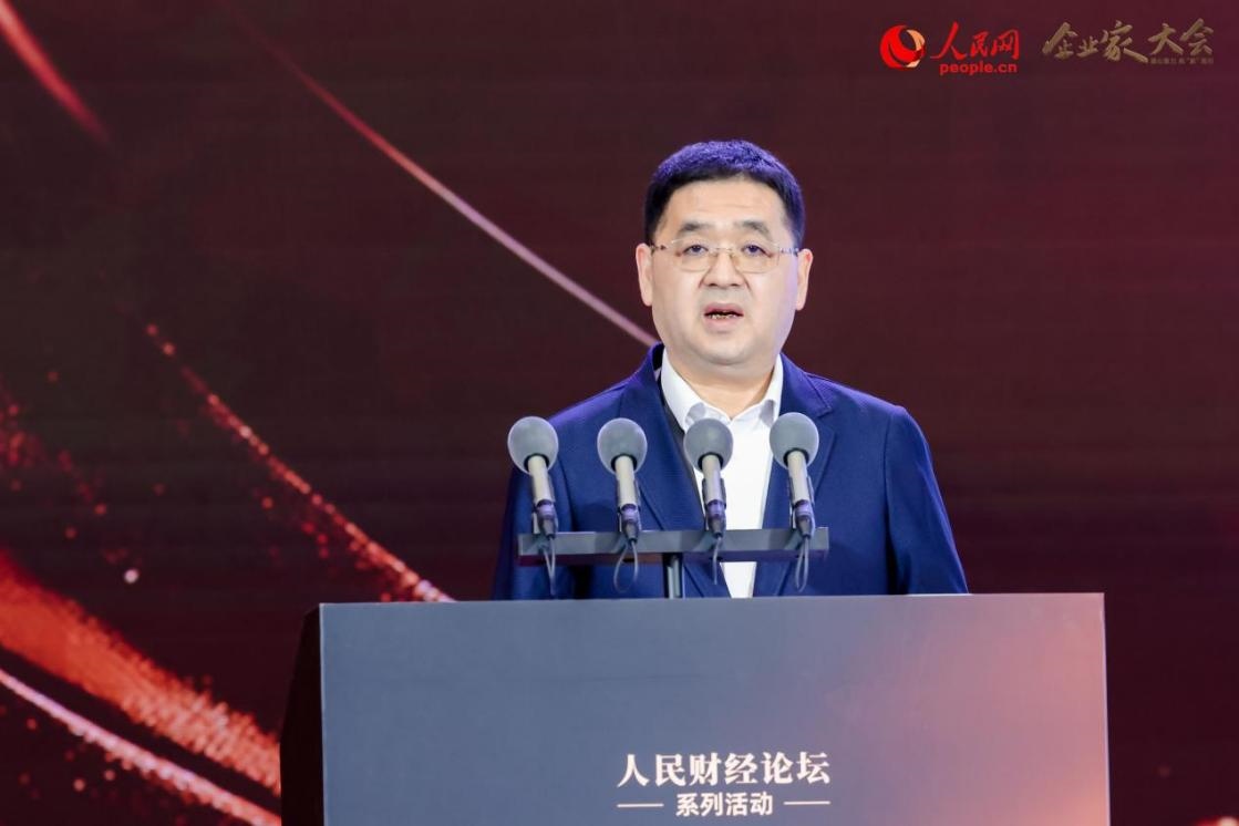 中交集團(tuán)黨委常委、副總經(jīng)理劉成云。人民網(wǎng)記者 喬雪峰攝