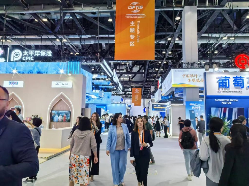 圖為2024年服貿(mào)會展區(qū)現(xiàn)場。 新華社記者 魏玉坤 攝