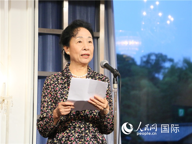 中國商務(wù)部原部長助理郭莉致辭。人民網(wǎng) 許可攝