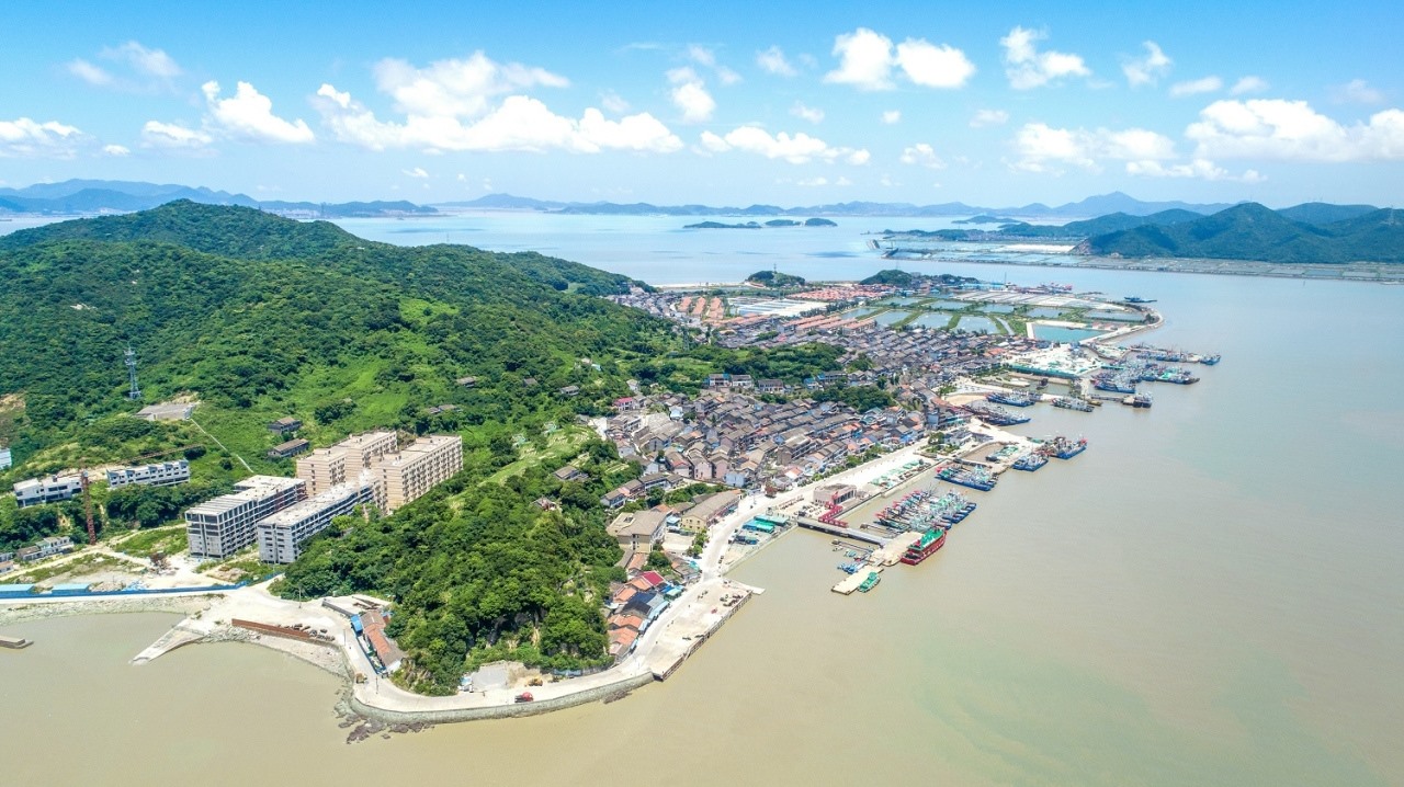 航拍視角看今日螞蟻島。螞蟻島管委會供圖