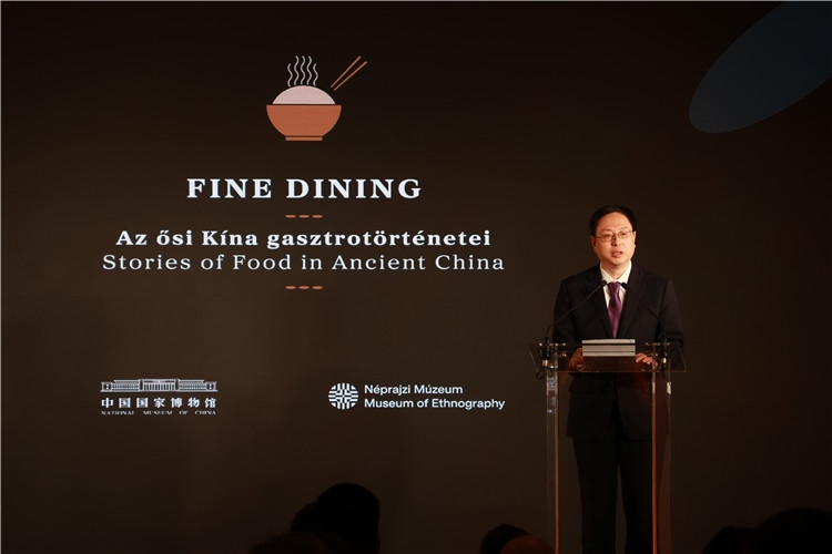 中國國家博物館副館長楊帆致辭。圖片由中國駐匈牙利大使館提供。