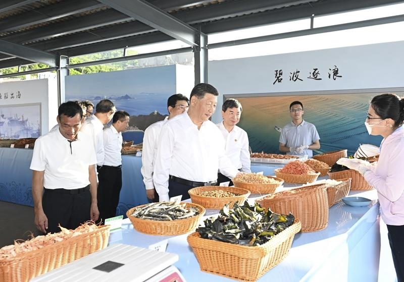 △2024年10月15日，習(xí)近平總書記在福建省漳州市東山縣陳城鎮(zhèn)澳角村考察。