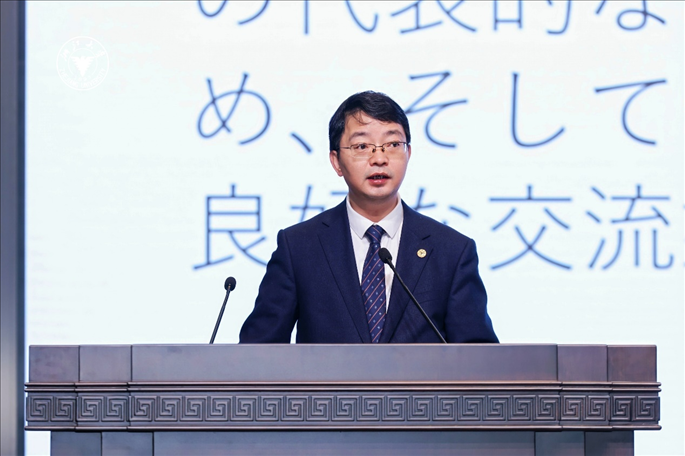 浙江大學(xué)副校長周江洪致辭。浙江大學(xué)供圖