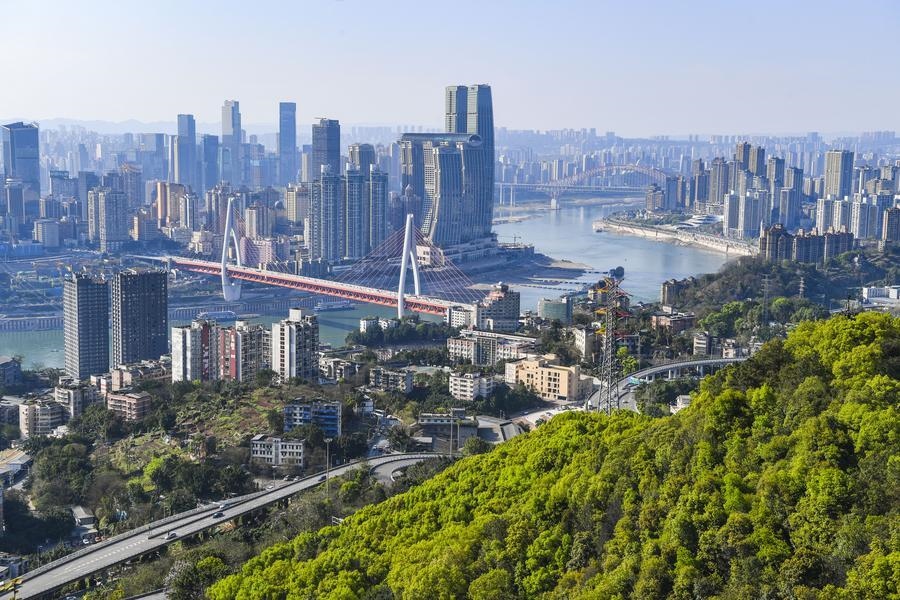 這是2024年3月25日拍攝的重慶城市景象。新華社記者 王全超 攝