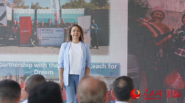 奇瑞南非公司全國市場經(jīng)理維倫·彼得森發(fā)言。人民網(wǎng) 張茜攝