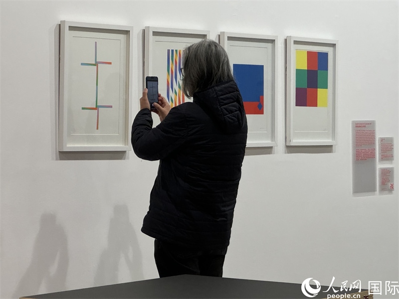 11月8日，觀眾在“瑞士經(jīng)典設(shè)計展”作品前駐足欣賞。人民網(wǎng) 謝瑩攝 