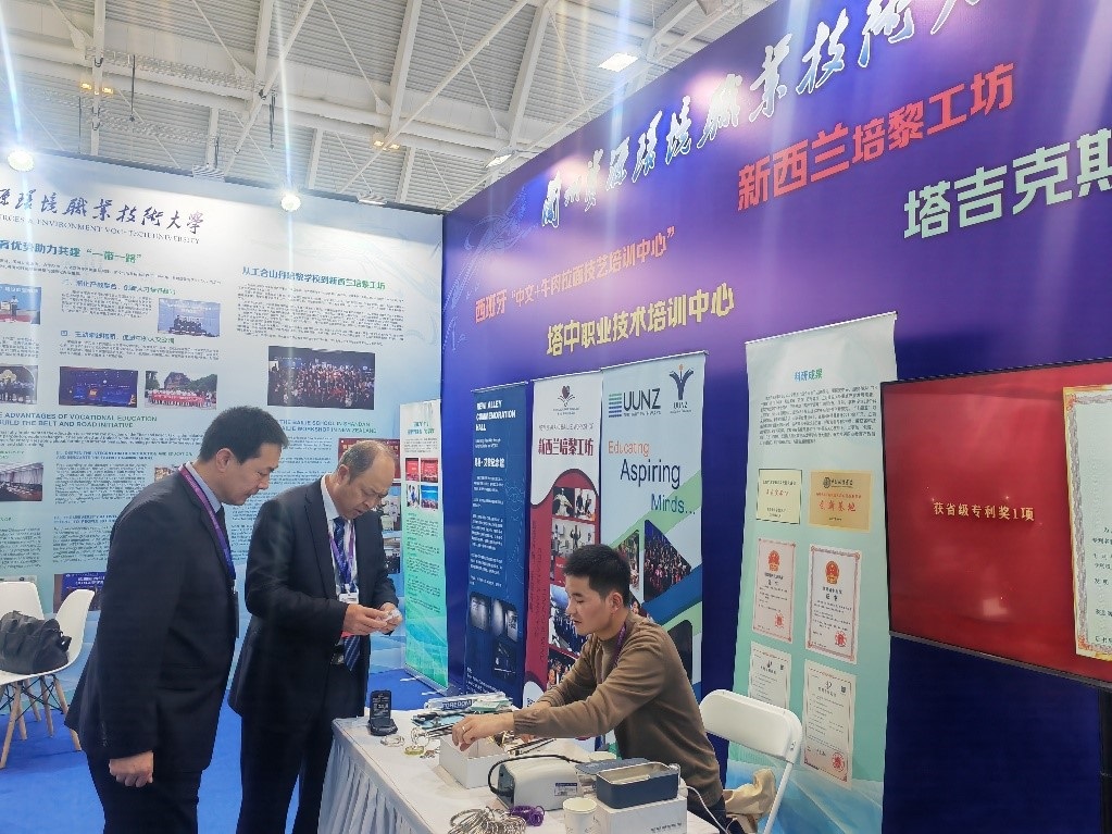 展臺現(xiàn)場。蘭州資源環(huán)境職業(yè)技術(shù)大學(xué)供圖