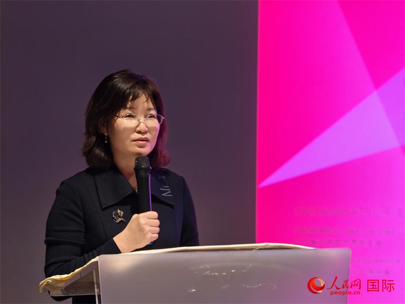 遼寧省文聯(lián)黨組書記、主席邵玉英致辭。人民網(wǎng)記者 于超凡攝