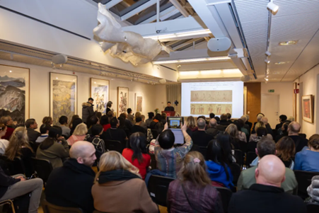 “國際視野下的中國繪畫——中國國家畫院優(yōu)秀作品交流展”。中國駐瑞典大使館供圖