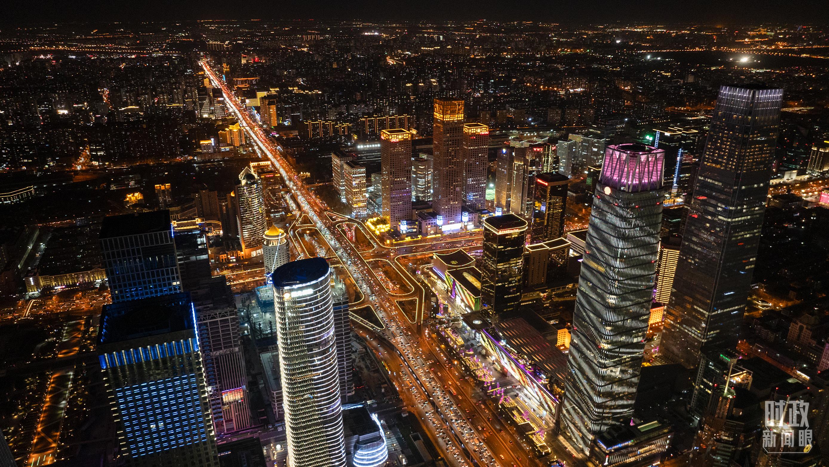 △北京CBD（中央商務(wù)區(qū)）。（總臺(tái)記者郭增浩拍攝）