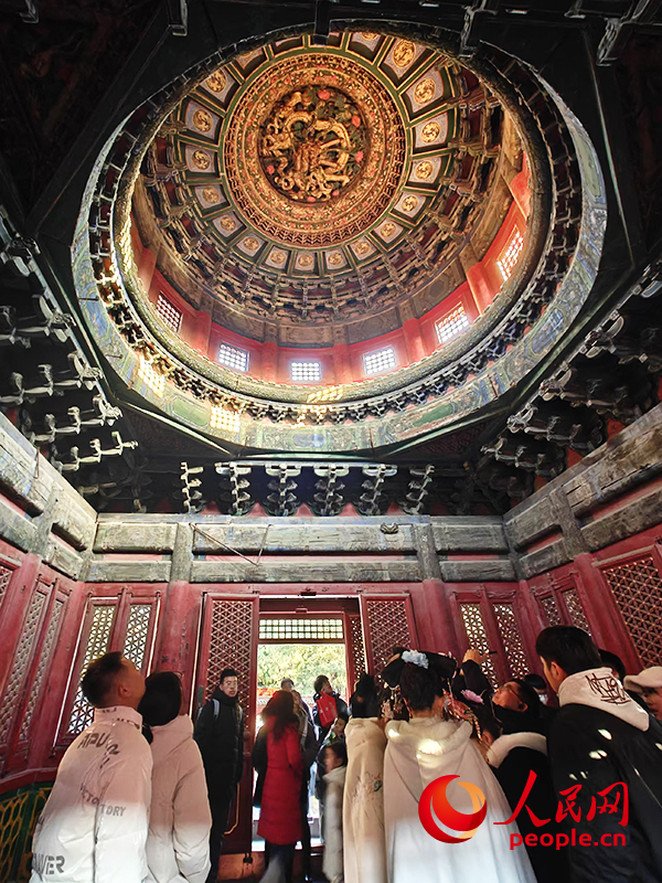 2025年1月，游客正在故宮博物院參觀。人民網(wǎng)記者 韋衍行攝