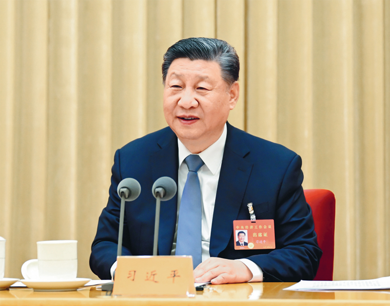2024年12月11日至12日，中央經(jīng)濟工作會議在北京舉行。中共中央總書記、國家主席、中央軍委主席習(xí)近平出席會議并發(fā)表重要講話。 新華社記者 謝環(huán)馳/攝