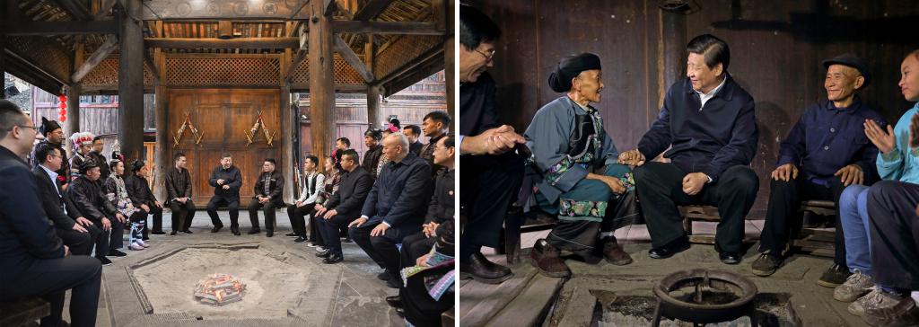 左圖由新華社記者謝環(huán)馳拍攝；右圖由新華社記者蘭紅光拍攝。